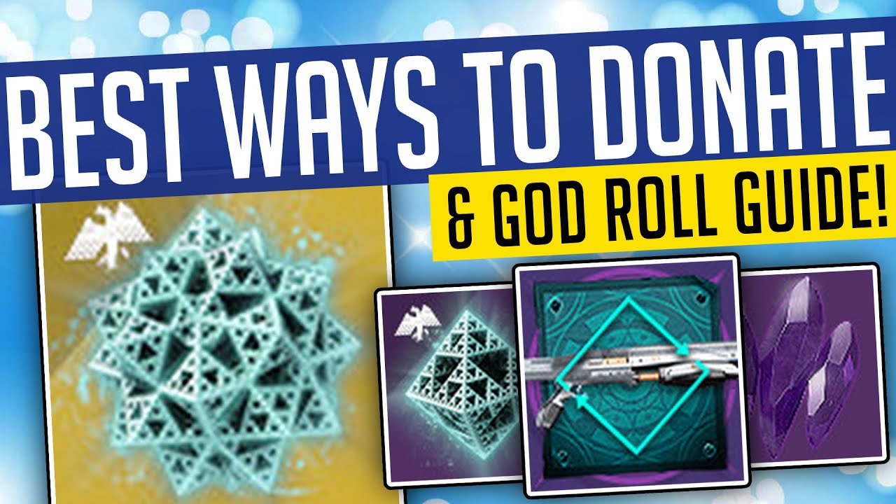 Destiny 2 | BEST WAYS TO DONATE! Timelost Weapons GOD ROLL Guide - MUST HAVE!