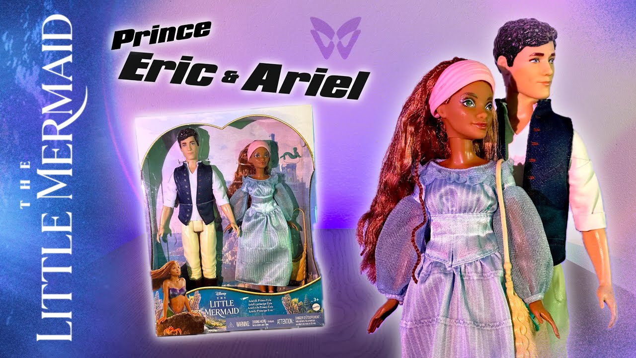 The Little Mermaid | Ariel & Prince Eric Doll Set | Live Action Unboxing | merMAY