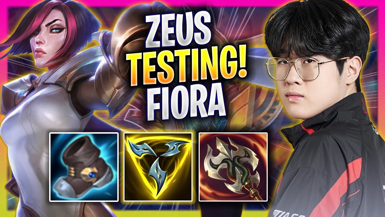 ZEUS TESTING FIORA TOP IN EUW SOLOQ! - T1 Zeus Plays Fiora TOP vs Warwick! | Bootcamp 2024