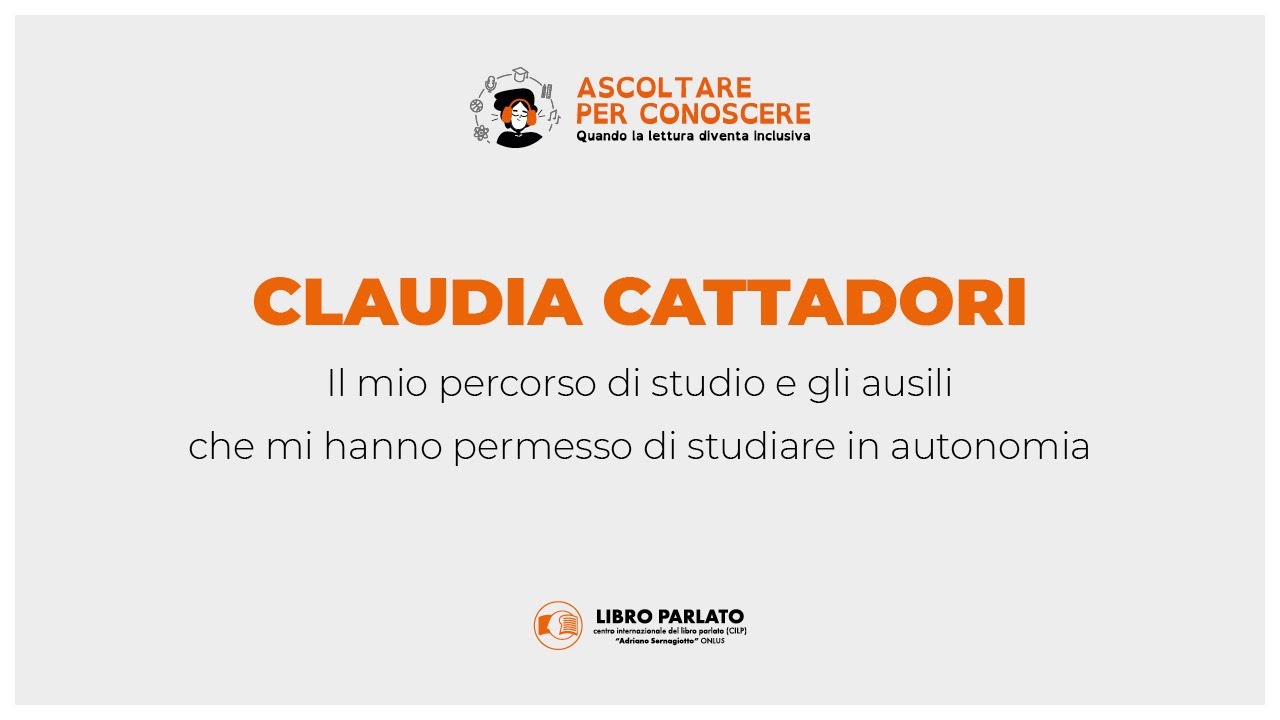 Ascoltare per conoscere - Claudia Cattadori