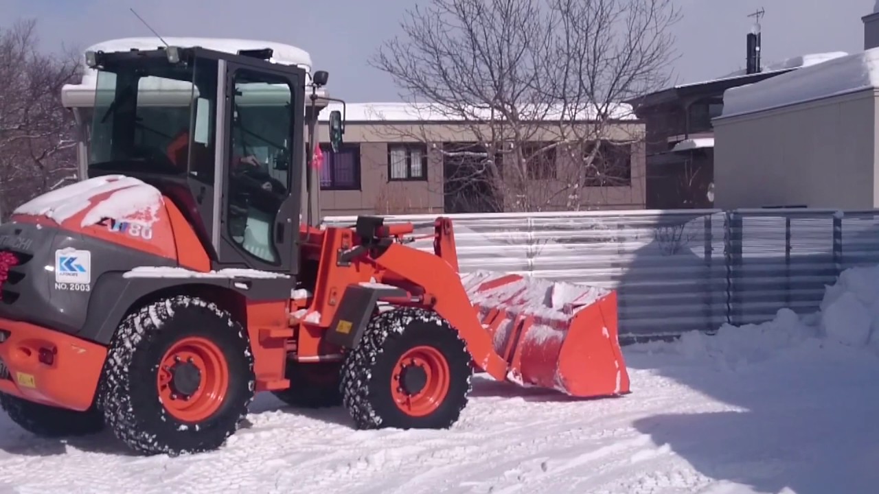 【排雪動画】札幌の排雪風景(個人宅) ｜ホイルローダー