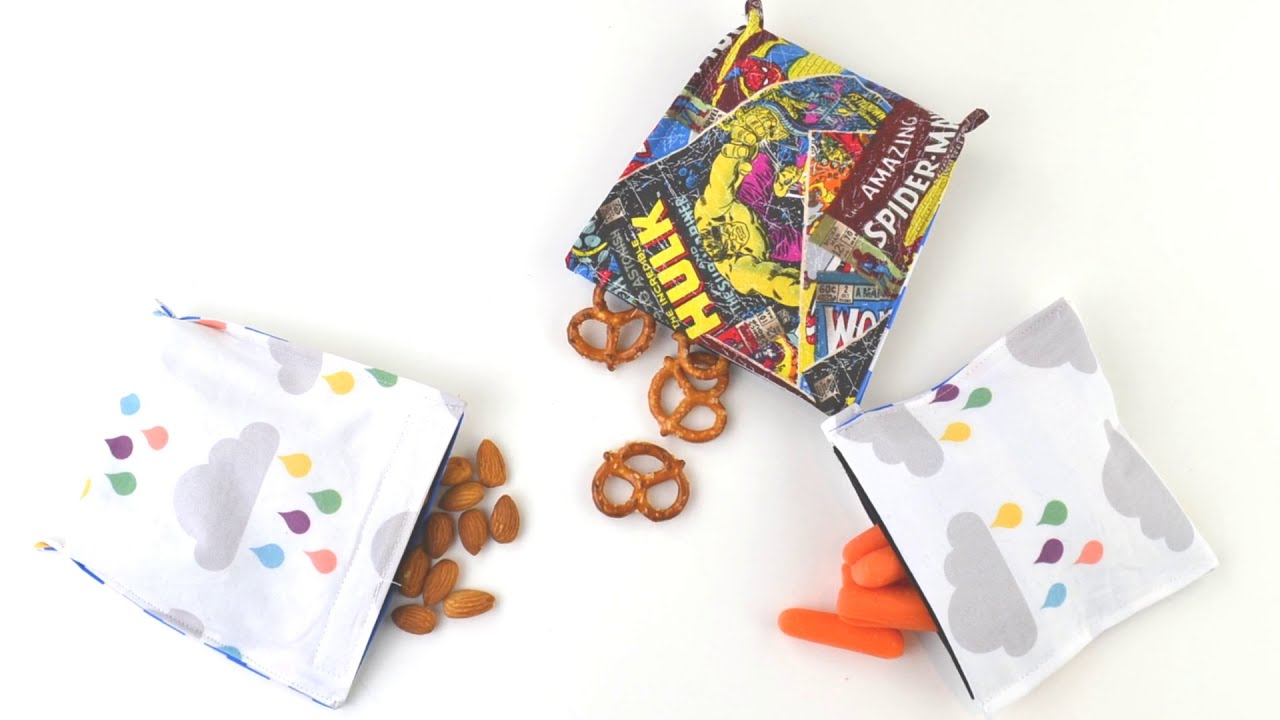DIY Reusable Snack Pouches