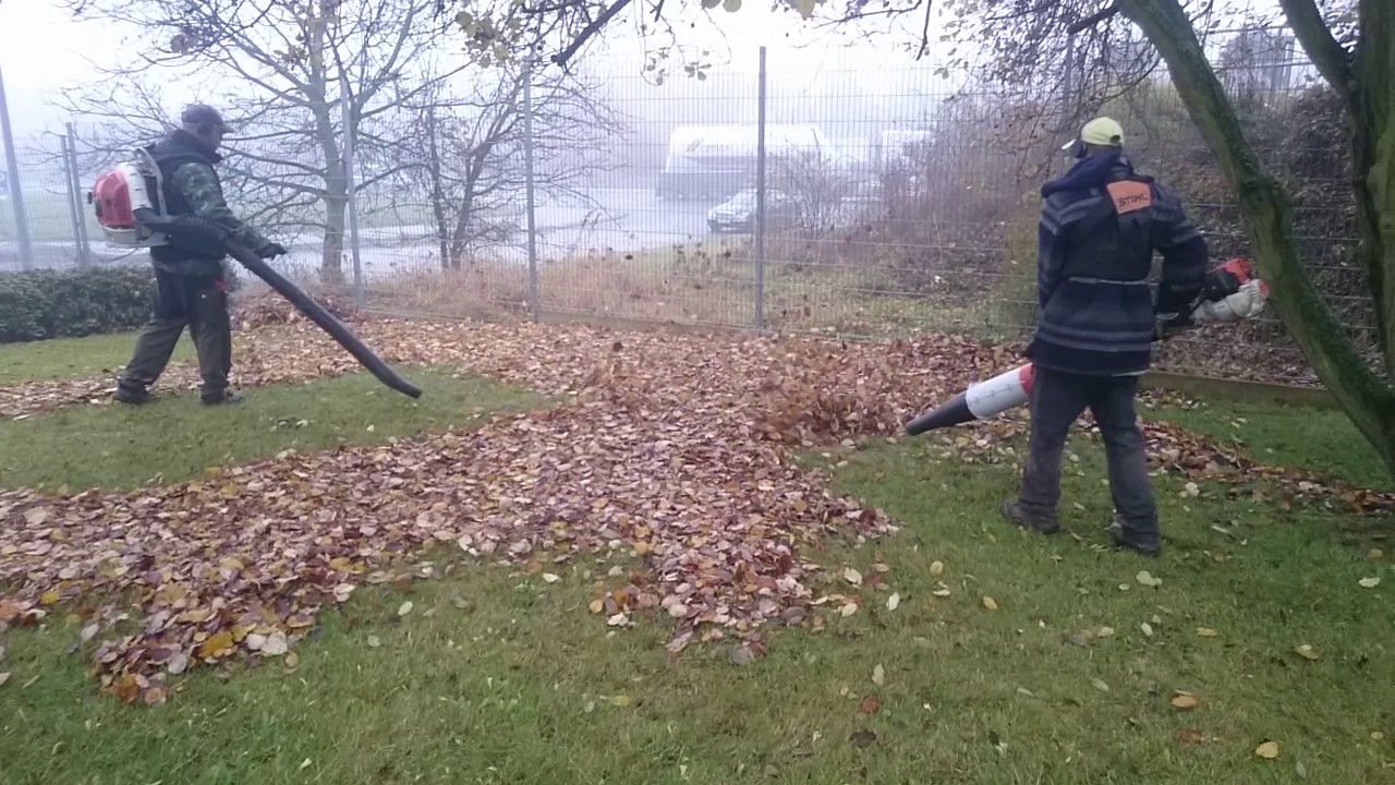 Stihl BR 600 Magnum and Stihl KM 130 R + BG-KM Blower, foukač, fukar, geblase.