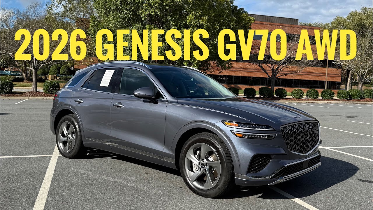Genesis GV70 AWD 2026 | Funkcje, wnętrze, wydajność, technologia