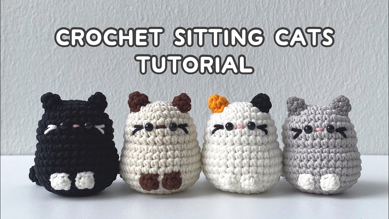 Crochet Sitting Cat Tutorial | Easy Beginner Crochet
