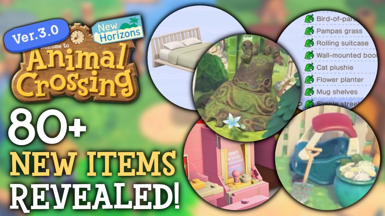 Раскрыты все новые предметы обновления 3.0 — Animal Crossing New Horizons