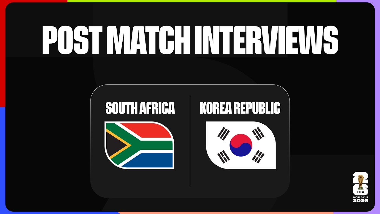 Post-Match Player Interviews: South Africa 1-0 Korea Republic