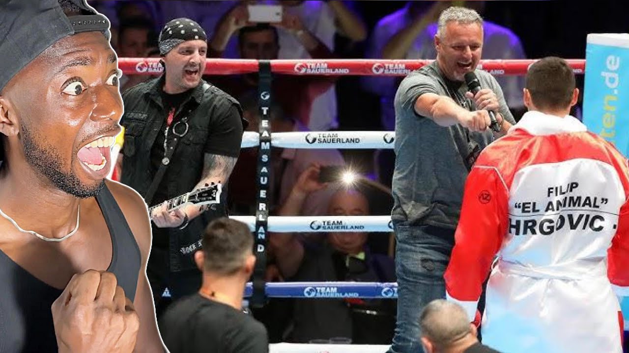 Marko Perković Thompson - GENI KAMENI LIVE at a boxing Match.