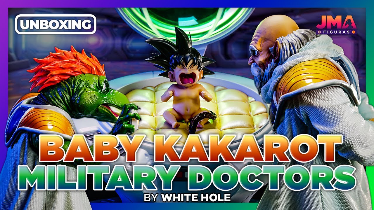 🐉DRAGON BALL Z: BABY KAKAROT + MILITARY DOCTORS 1.6 Scale by White Hole Studio | UNBOXING | Resin