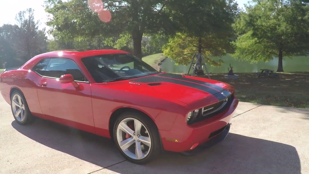 HD VIDEO 2009 DODGE CHALLENGER SRT8 SRT 6 1L V8 HEMI RED FOR SALE INFO WWW SUNSETMOTORS COM