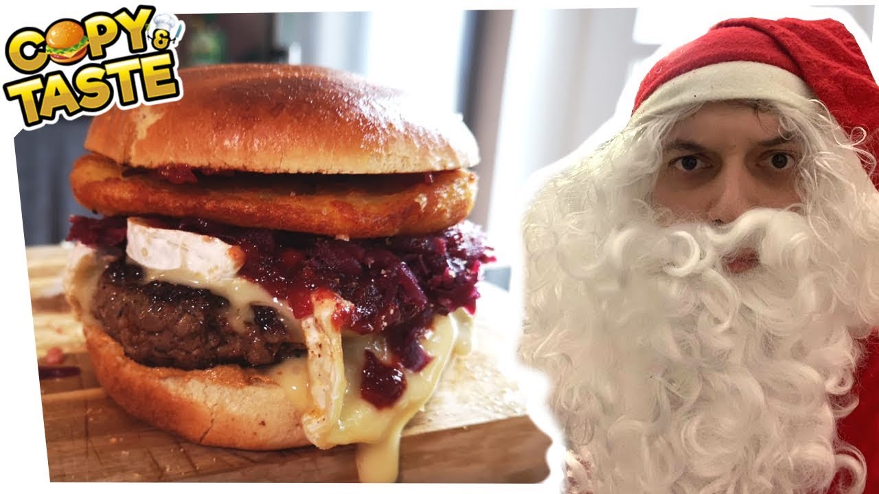 Der CHRISTMAS-BURGER / ein komplettes Weihnachtsmenü in einem Burger! 🎅🍔 Copy & Taste #CaT