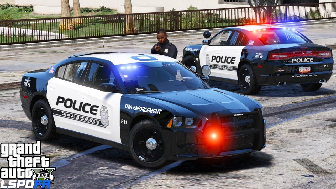 GTA 5 LSPDFR Police Mod 344 | Сотрудник полиции Альбукерке, управлявший автомобилем в нетрезвом в...