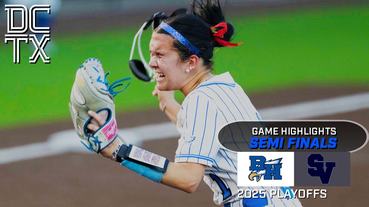 Barbers Hill Eagles vs Smithson Valley Rangers Highlights | Softball Semi Finals