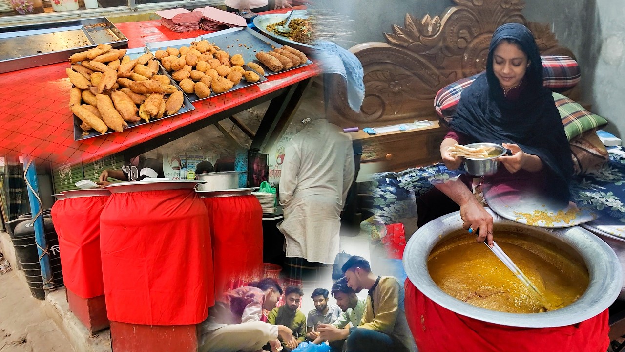 হালিম দিয়ে স্পেশাল ইফতার | জুথি তো অবাক | Village Lifestyle vlog | Village Vlog
