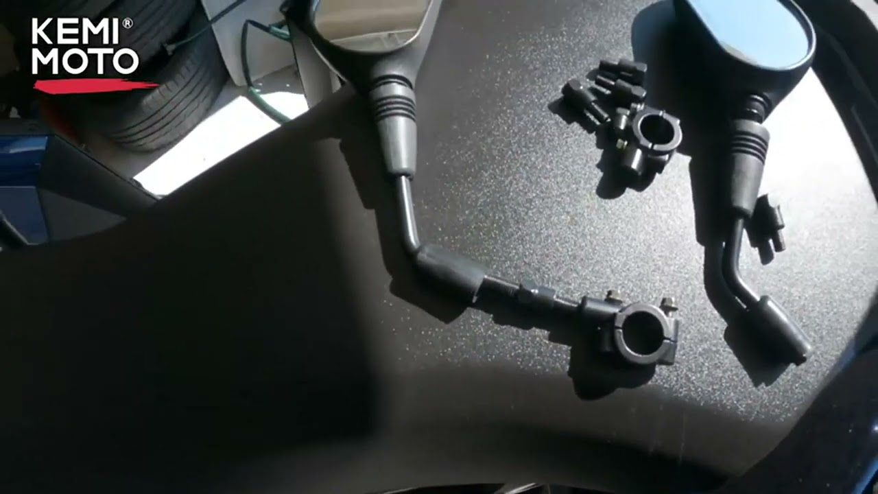 Retrovisores Moto, PERFECTOS PARA LA VISTA, Espejos Moto con Tornillos de 8 mm y 10 mm, para Manil