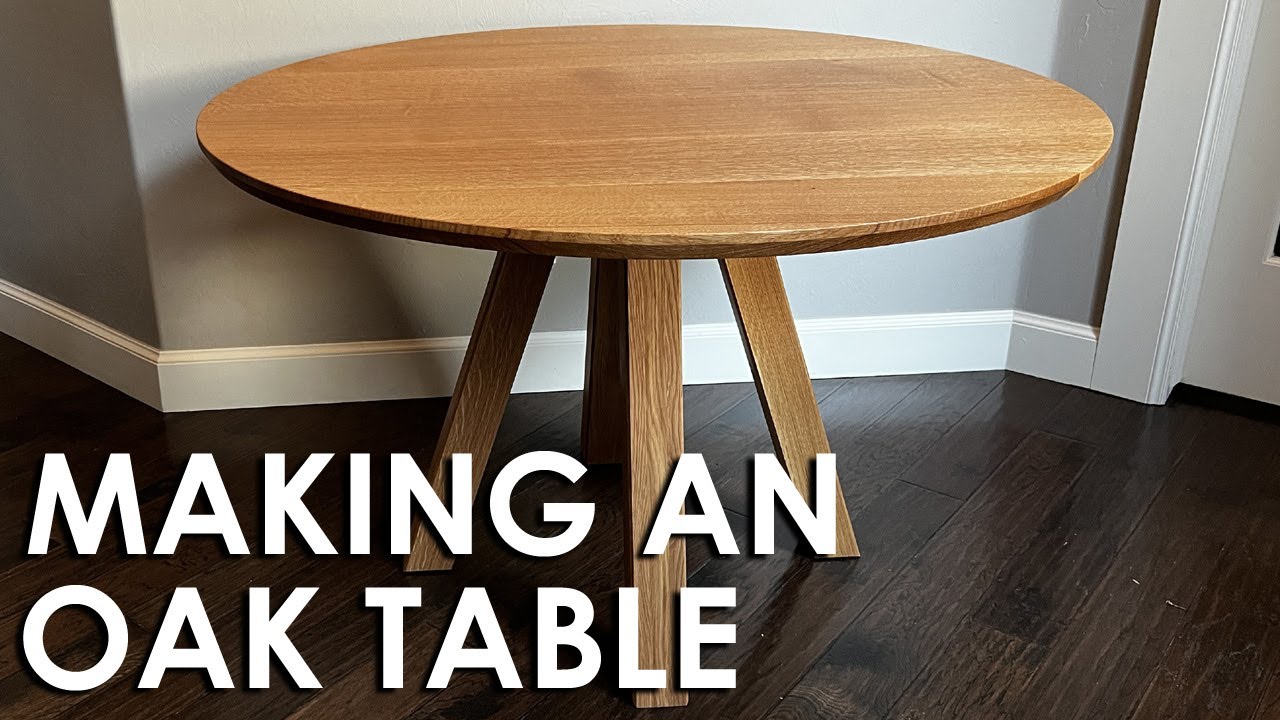 Making a White Oak Dining Table