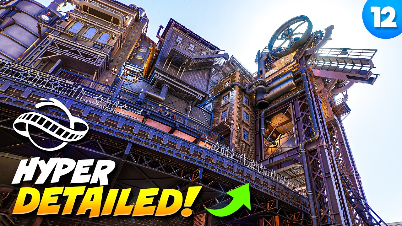 Decorating My STEAMPUNK Area in Planet Coaster 2!
