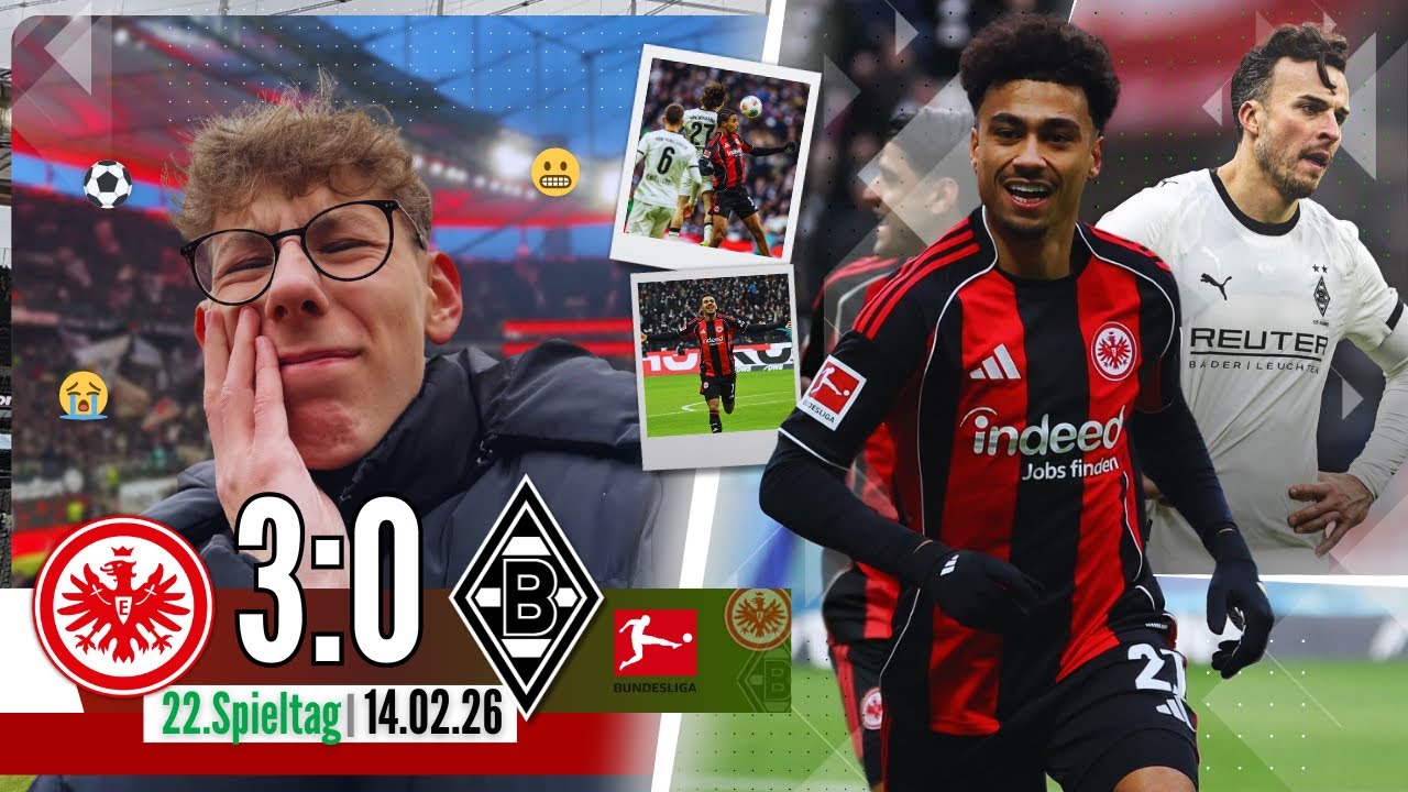 Frankfurt vs. Gladbach Highlights💥Effiziente SGE schl&auml;gt die Borussen eindeutig😳⚽️