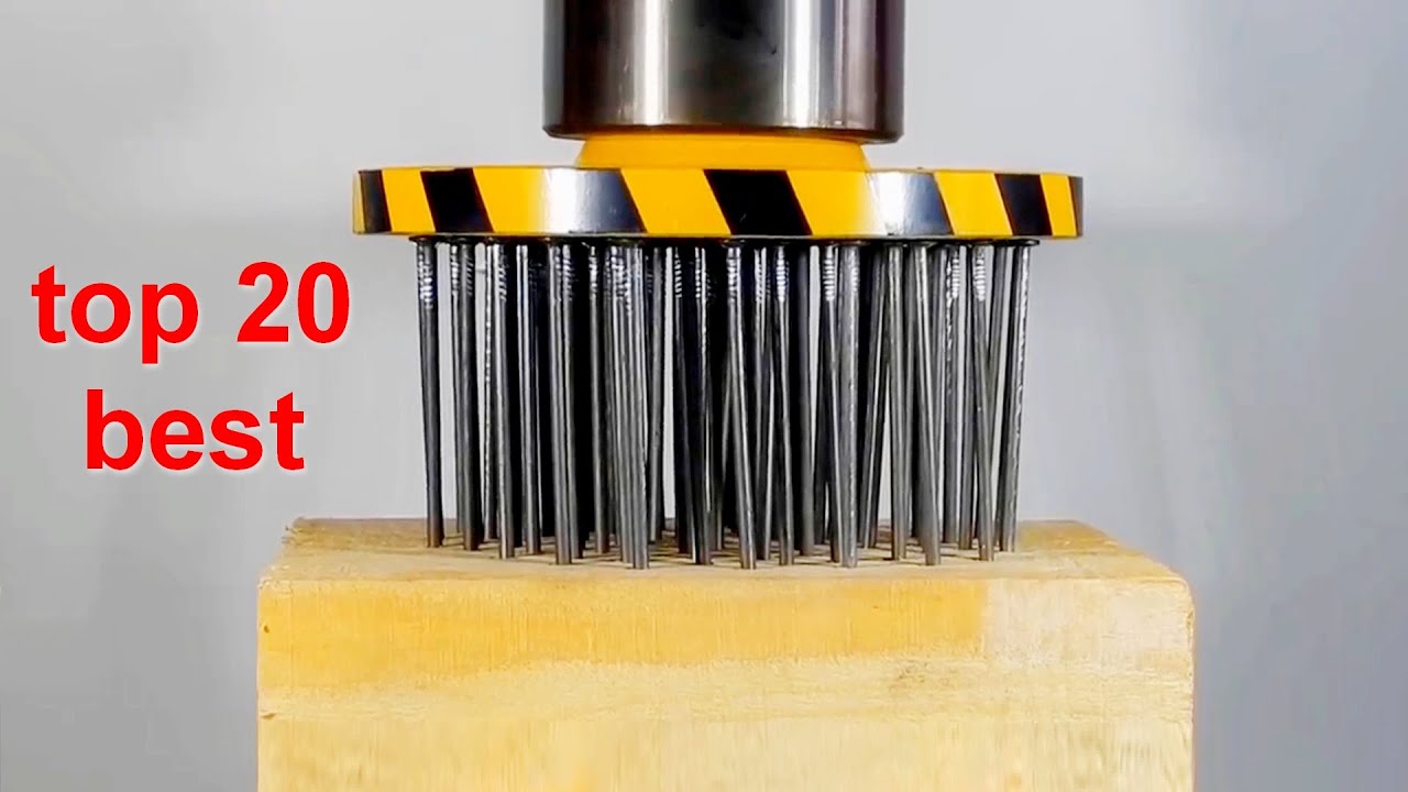 TOP 20 BEST HYDRAULIC PRESS VIDEOS