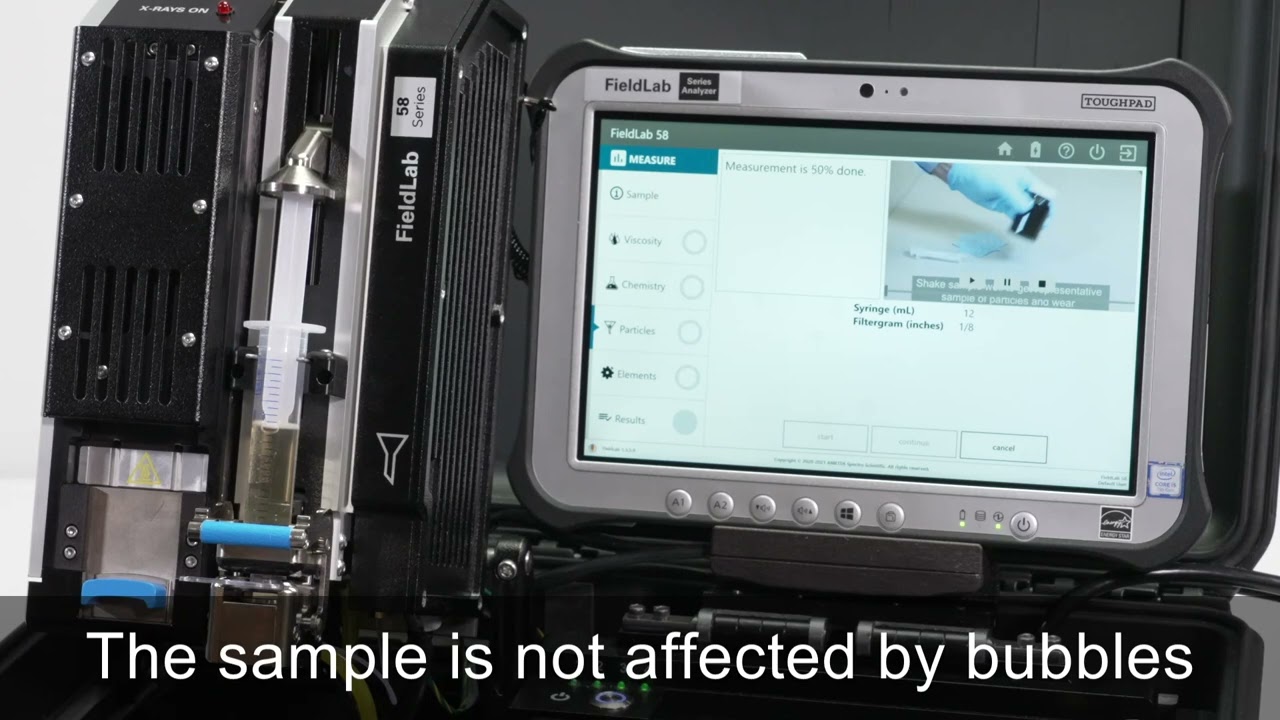 Spectro FieldLab58 Wizard Measure Sample on FPQ