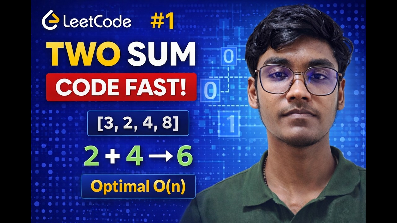 LeetCode 1 Two Sum | Optimal O(n) HashMap Solution | Java | Upstrive with Ganesh