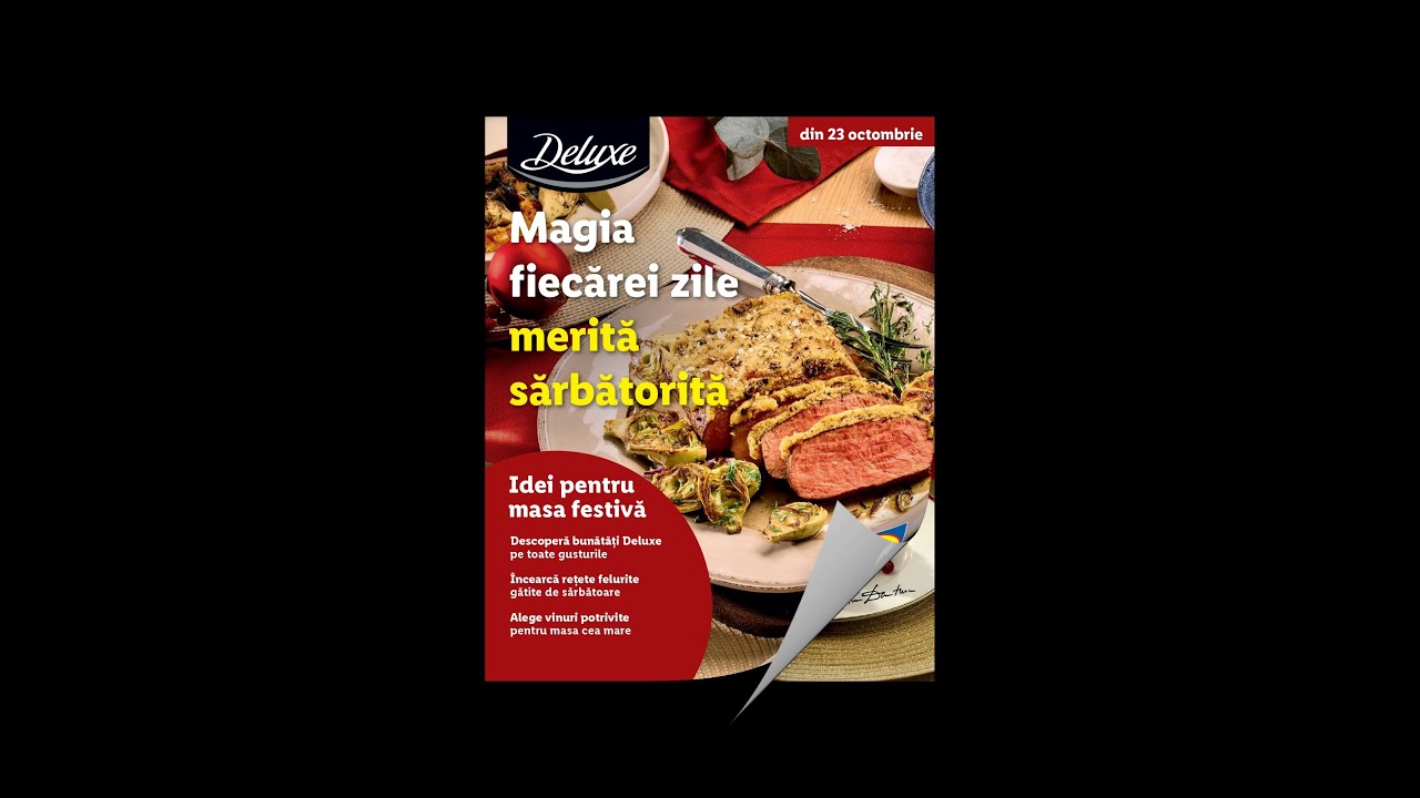 Catalog Lidl Deluxe Idei masa festiva Craciun 2025 - Retete Craciun din 23.10.2025