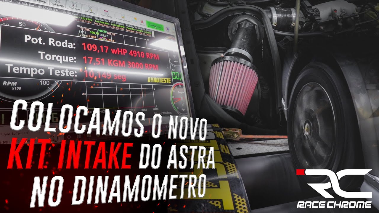 Confira o Teste do nosso novo Kit Intake para o Astra no Dinamômetro // 4D Garage // Race Chrome