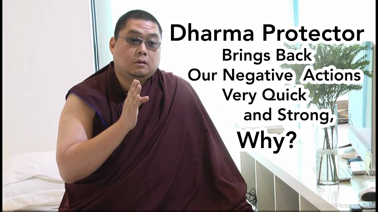 Dharma Protector Brings Back Our Negative Actions Very Quick and Strong, Why? (with subtitles)