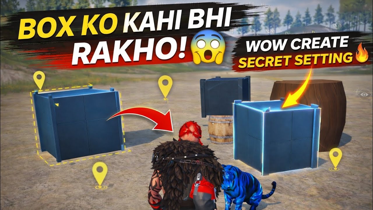 BGMI WOW Create Secret Setting 🤯 | Box Ko Kahi Bhi Kaise Rakhe? (Full Guide