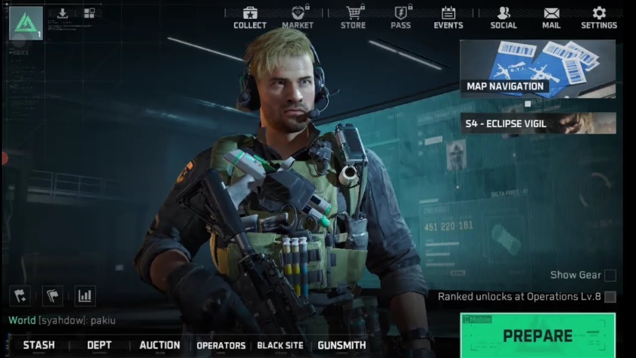 Main Garena Delta Force versi Cloudmoon Tanpa Harus Install dan Download Data Bergiga - giga