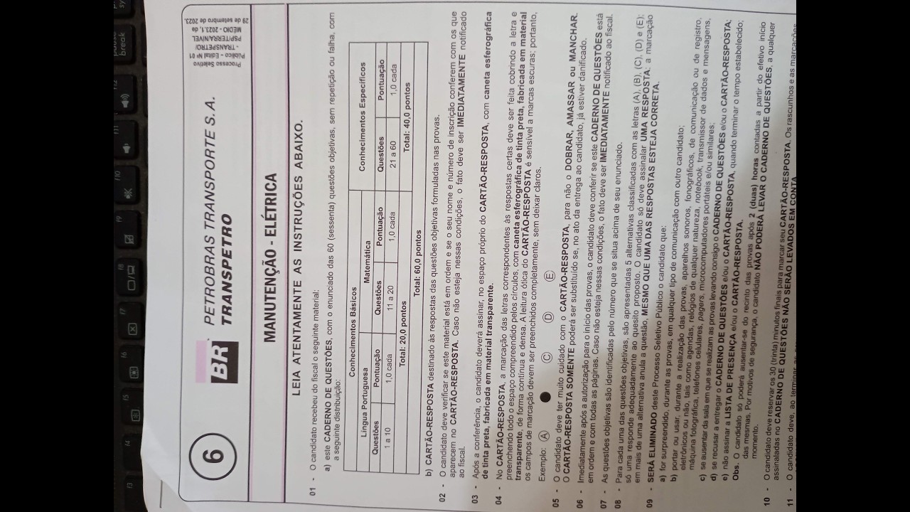 Questão 29 prova 6 Transpetro 2023