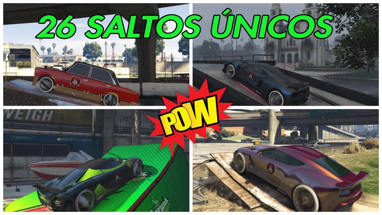 GTA V 🔴 26 SALTOS ÚNICOS DESBLOQUEAR VERDE LIMA  🔴
