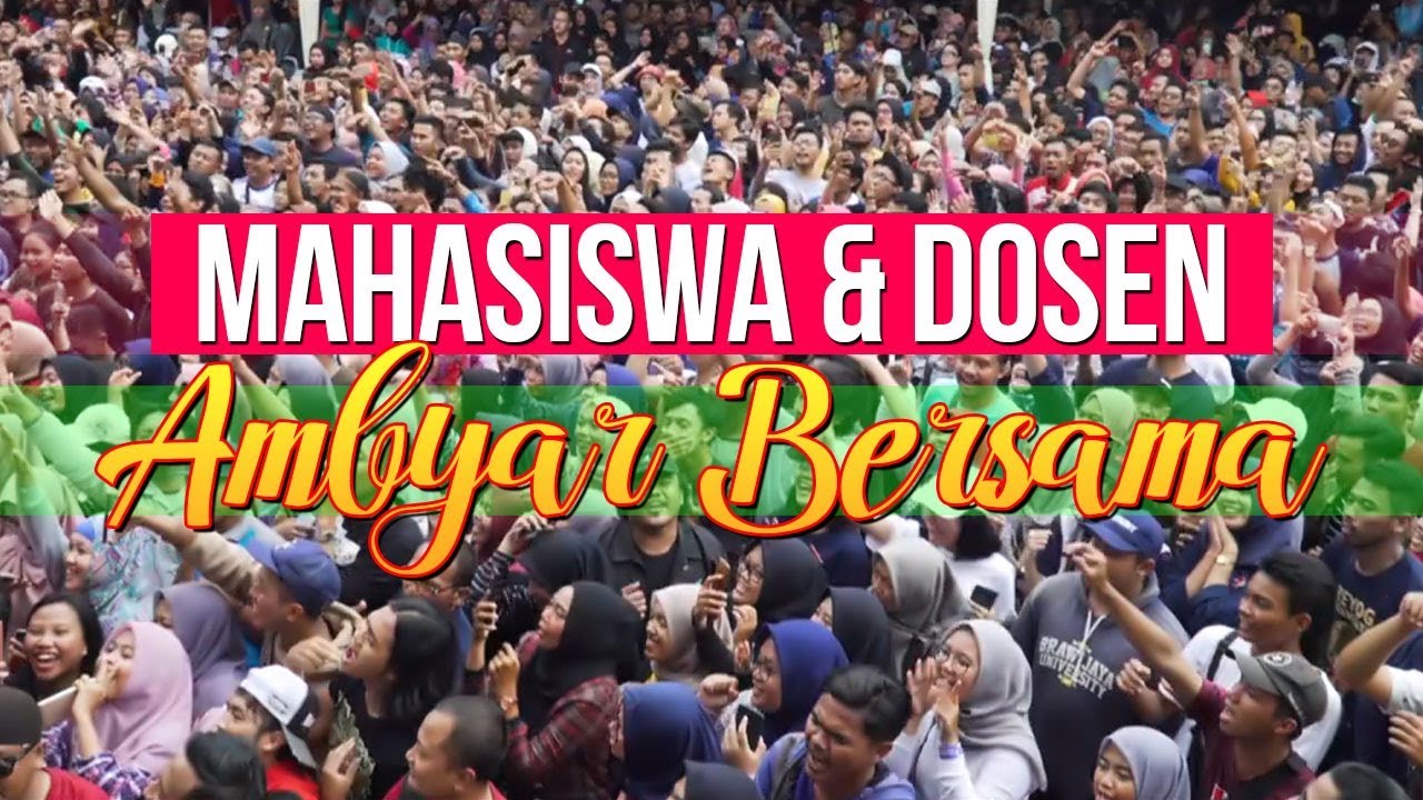 Mahasiswa dan Dosen Ambyar Bersama di UNIBRAW MALANG