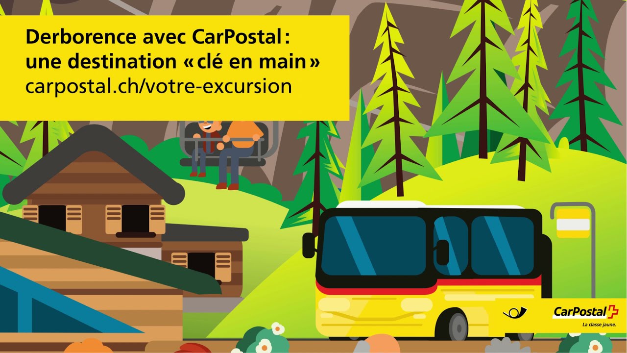En route avec CarPostal en direction de Derborence