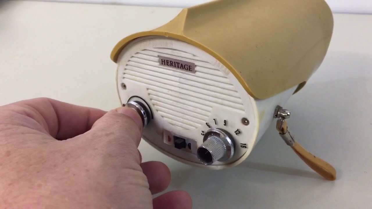 Vintage bicycle headlight horn radio.