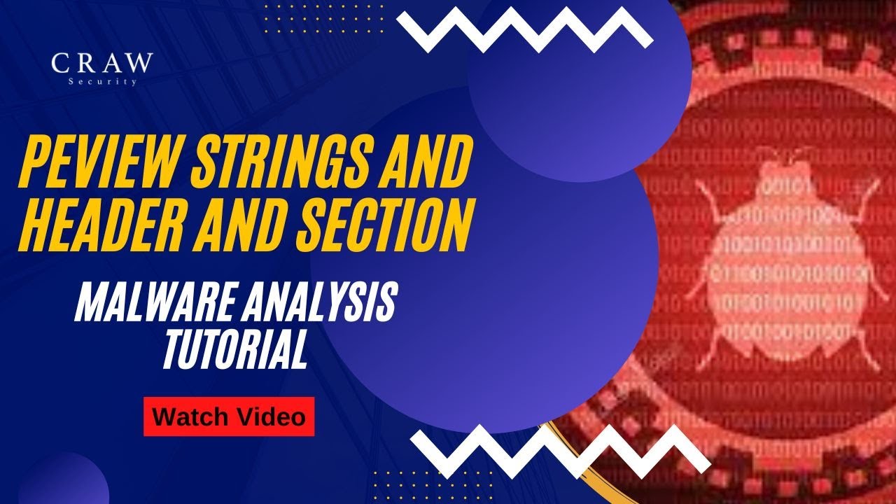 Peview strings and header and section | Malware Analysis tutorial | Craw Security