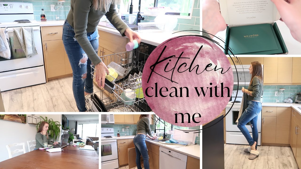 ☕WAKE UP AND CLEAN THE KITCHEN WITH ME \\  WEEKLY CLEANING MOTIVATION