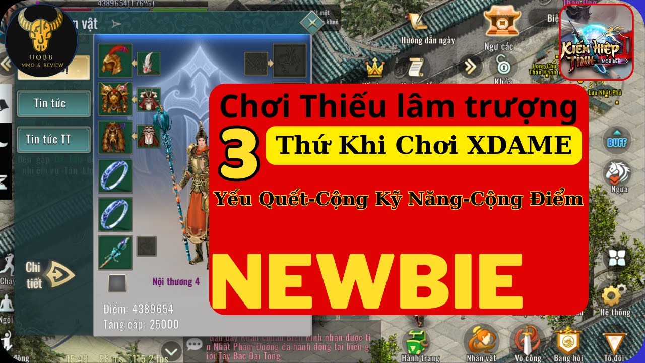 Xdame TLT Cộng SKILL Yêu Quyết Tiềm Năng | Kiếm Hiệp Tình 2 mobile