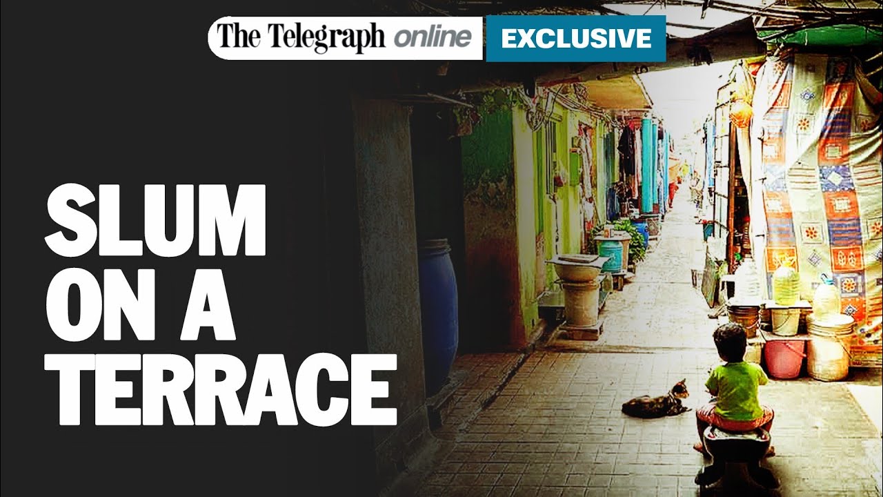 Life in a Slum on the Terrace of an Iconic Calcutta Building
