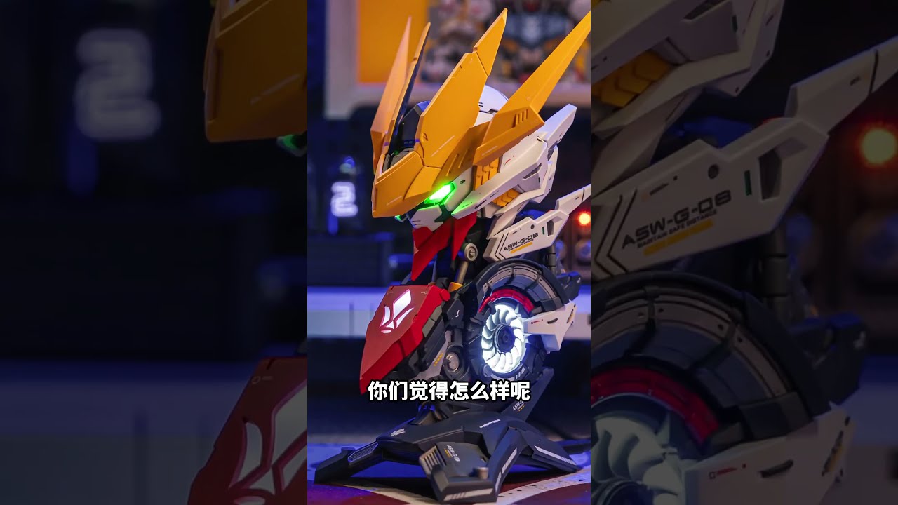ALAYAVIJNANA MODEL Barbatos Bust Assembly Model Kit Lupus Rex Multi Form RGB Light Voice Playback