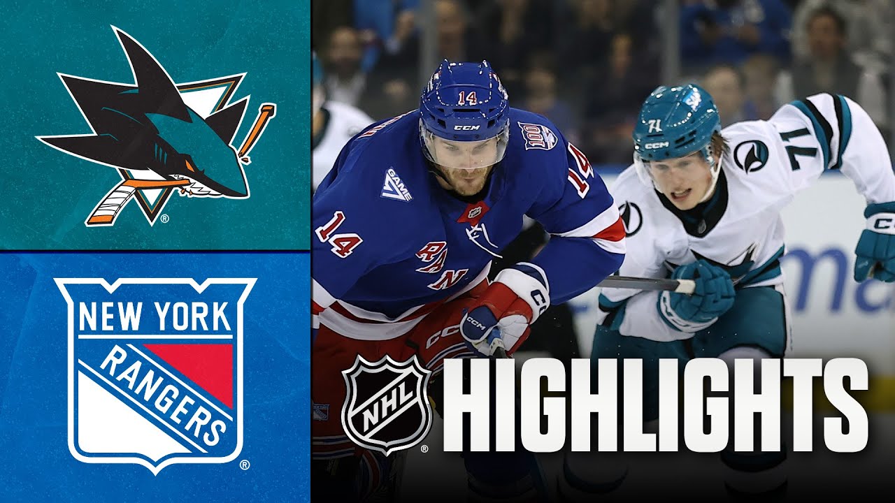 NHL Highlights | Sharks vs. Rangers | October 23, 2025