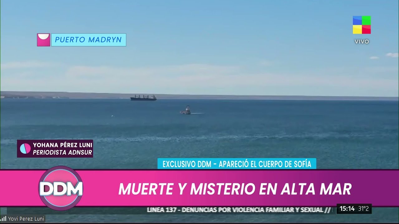 MUERTE Y MISTERIO EN ALTA MAR: Apareció el cuerpo de Sofía