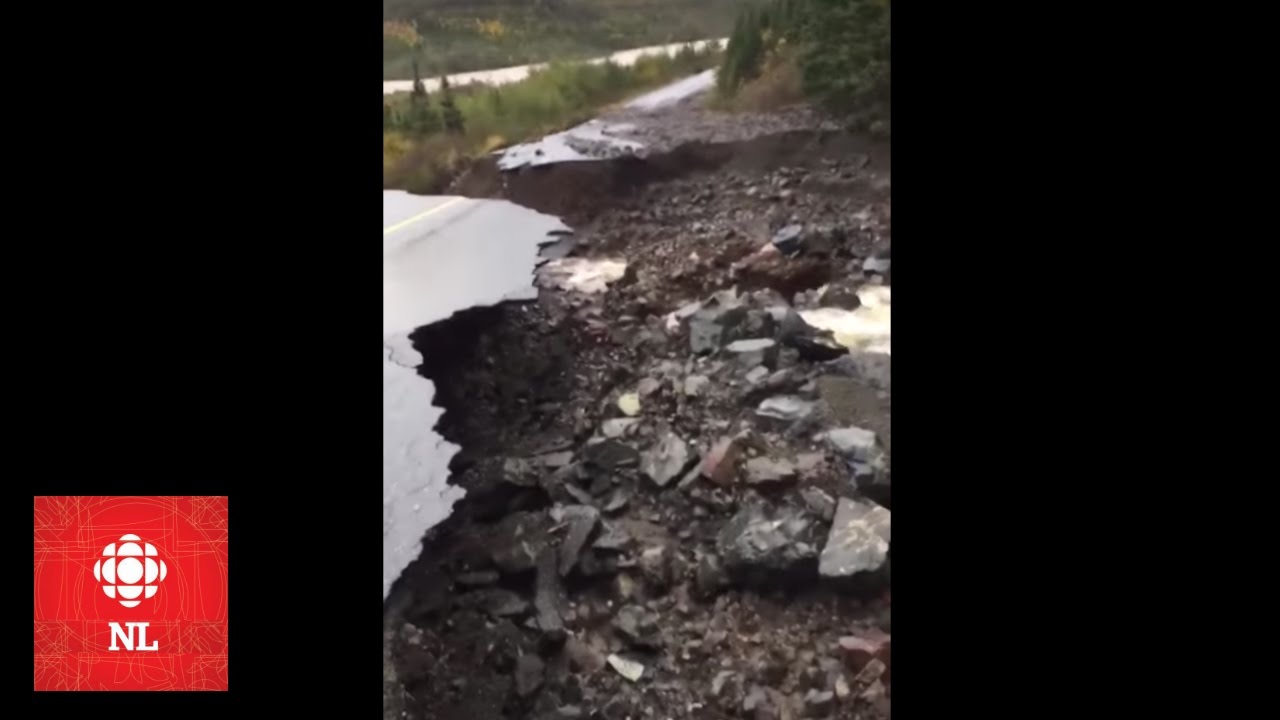 Hurricane Matthew - Road washout on Route 364