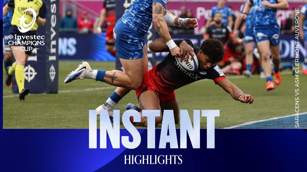Saracens Run RIOT | Saracens v ASM Clermont Auvergne | Investec Champions Cup Instant Highlights