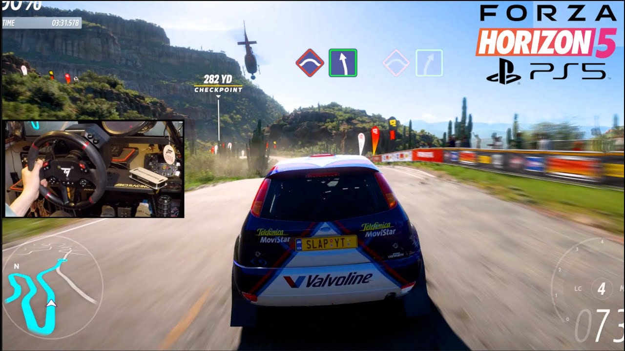 Mazda MX5 Forza Horizon 5 PS5 - First impressions SIMULATION STEERING + WheelSPINS!!