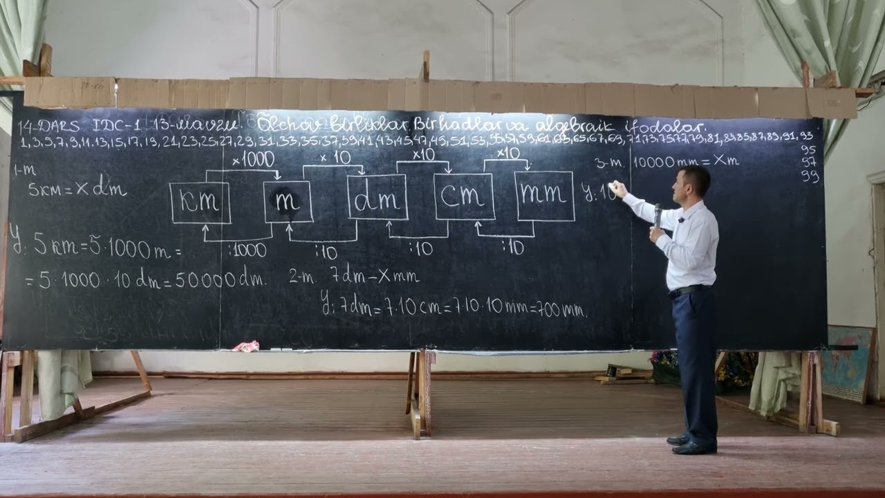 14-DARS | OʻLCHOV BIRLIKLAR, BIRHADLAR VA ALGEBRAIK IFODALAR