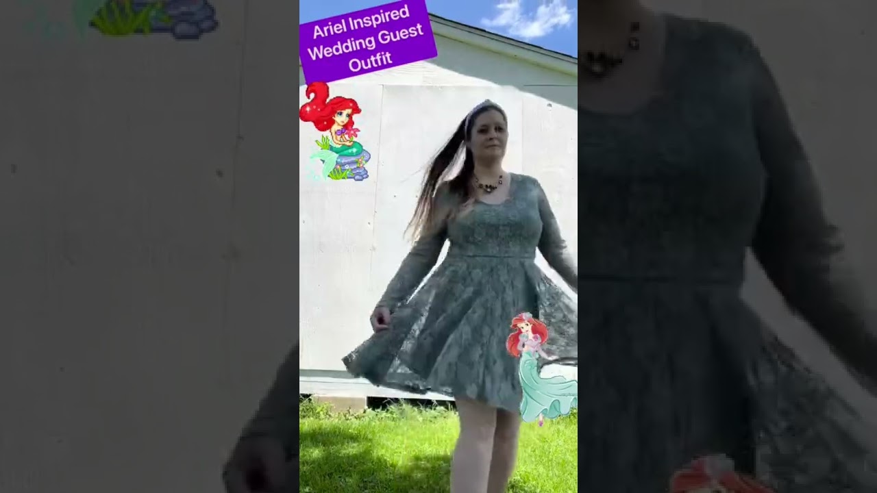 Ariel Inspired Wedding Guest Outfit for under $10 #characterboundingonadime #disneybounding