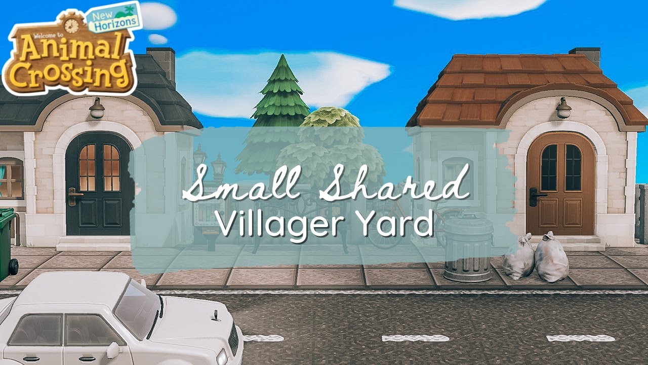 Small Shared Villager Yard Idea | Speed Build | Animal Crossing: New Horizons