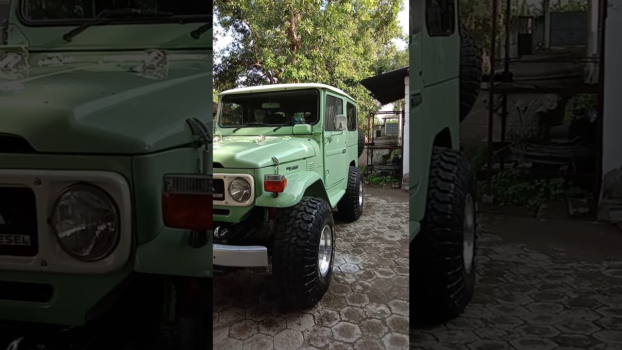 TOYOTA LANCRUISER BJ40 ,1985 DIESEL ORIGINAL ( HARDTOP) ,BAHAN ORIGINAL ,RESTORASI CAT .SAJA..