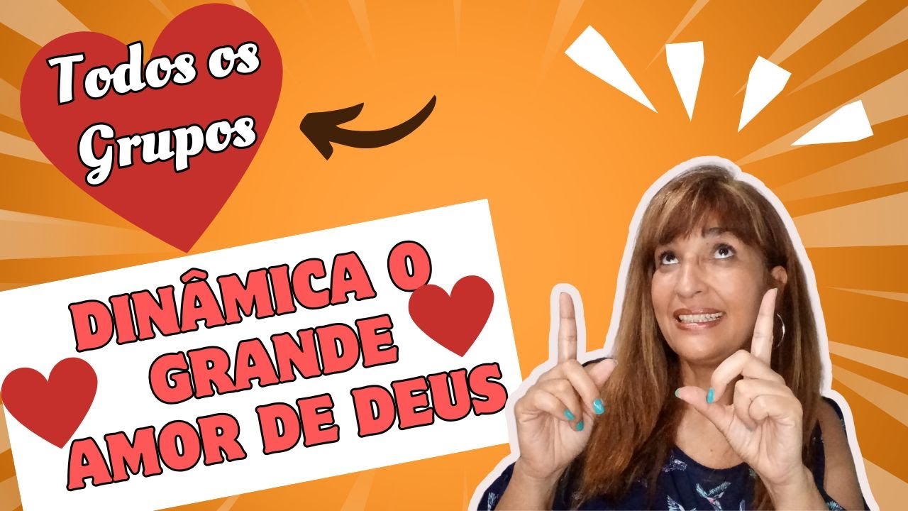 DINÂMICA - O GRANDE AMOR DE DEUS! A Salvação em Jesus Cristo😍😍